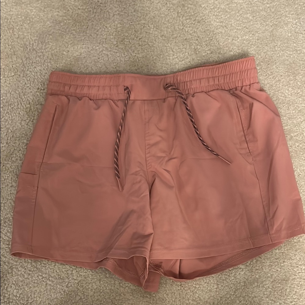Pacific Trail Pink Athletic Shorts Lightweight Elastic Waist